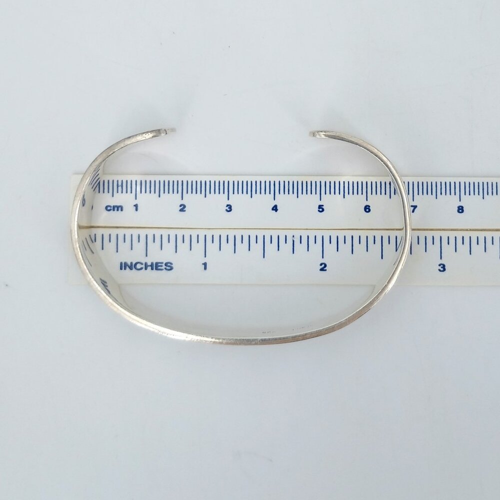 Dolphins Cuff Bracelet Solid .925 Sterling Silver - image 5